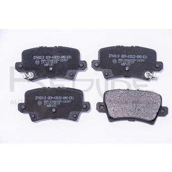 Jeu de 4 plaquettes de frein arrière RED-LINE [27HO010]