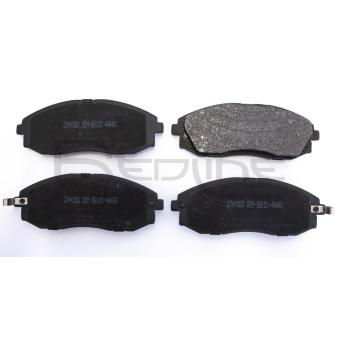 Jeu de 4 plaquettes de frein avant RED-LINE 27HY050 pour HYUNDAI H-1 2.5 D - 99cv