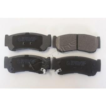 Jeu de 4 plaquettes de frein arrière RED-LINE OEM 583024AA00