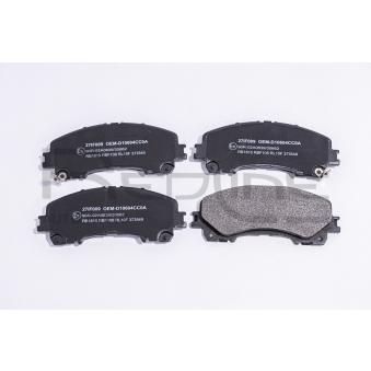 Jeu de 4 plaquettes de frein avant RED-LINE [27IF009]