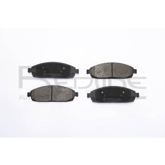 Jeu de 4 plaquettes de frein avant RED-LINE 27JE013 pour JEEP COMMANDER 3.0 CRD - 218cv