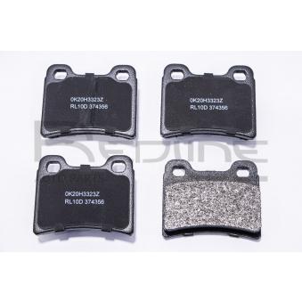 Jeu de 4 plaquettes de frein arrière RED-LINE OEM 7114005