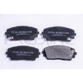 Jeu de 4 plaquettes de frein avant RED-LINE [27KI064]