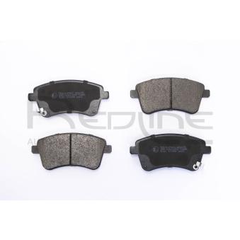 Jeu de 4 plaquettes de frein avant RED-LINE 27KI067 pour KIA VENGA 1.4 CRDi - 90cv