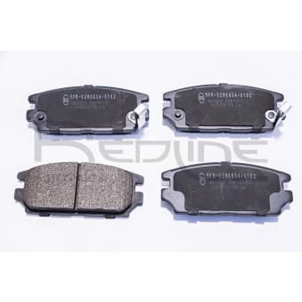 Jeu de 4 plaquettes de frein arrière RED-LINE OEM MR389577