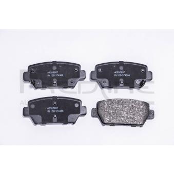 Jeu de 4 plaquettes de frein arrière RED-LINE 27MI038 pour PEUGEOT 1007 1.5 T-Mivec 4WD - 163cv