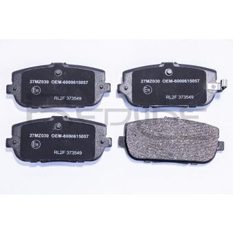 Jeu de 4 plaquettes de frein arrière RED-LINE [27MZ030]