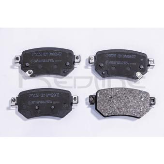 Jeu de 4 plaquettes de frein arrière RED-LINE OEM gmy02643za Jeu de 4 plaquettes de frein arrière RED-LINE OEM gmy02643za