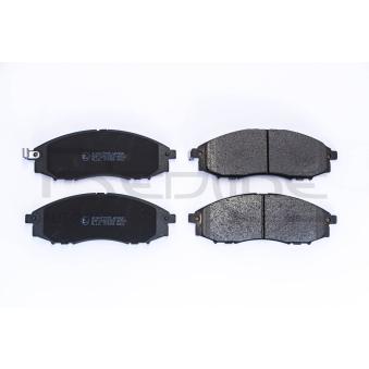 Jeu de 4 plaquettes de frein avant RED-LINE OEM 410607Z026