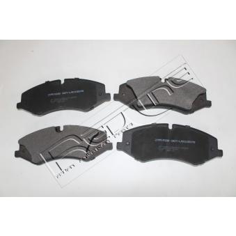 Jeu de 4 plaquettes de frein avant RED-LINE [27RV028]