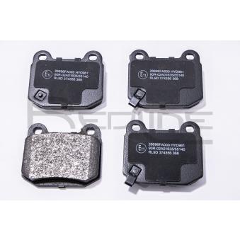 Jeu de 4 plaquettes de frein arrière RED-LINE OEM 26696FG000