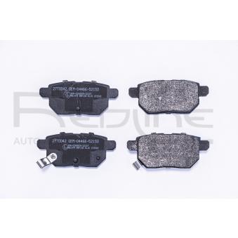 Jeu de 4 plaquettes de frein arrière RED-LINE OEM 0446612130