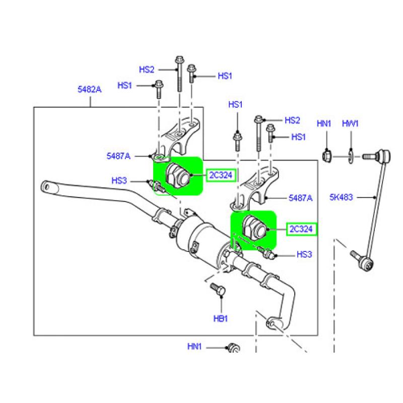Coussinet de palier, stabilisateur RED-LINE 43RV004 - Visuel 1