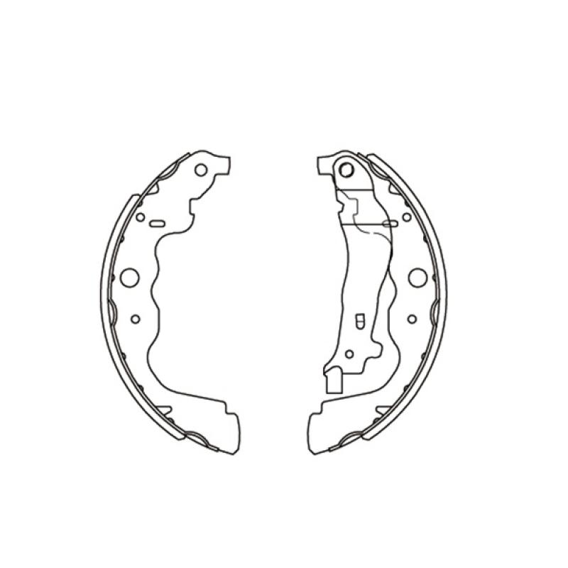 Jeu de mâchoires de frein RED-LINE 47DC000 - Visuel 1