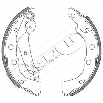 Jeu de mâchoires de frein RED-LINE OEM 5320080EC0