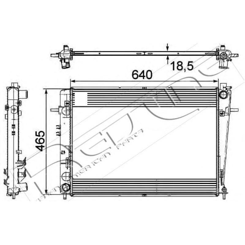 Radiateur, refroidissement du moteur RED-LINE 51HY050 - Visuel 1