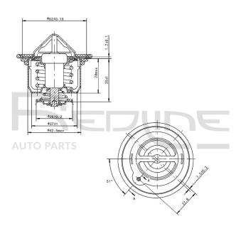 Thermostat d'eau RED-LINE OEM 19301PHM305