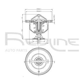 Thermostat d'eau RED-LINE 55HO002 pour HONDA S2000 2.0 - 240cv
