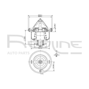 Thermostat d'eau RED-LINE OEM 9091603101 Thermostat d'eau RED-LINE OEM 9091603101