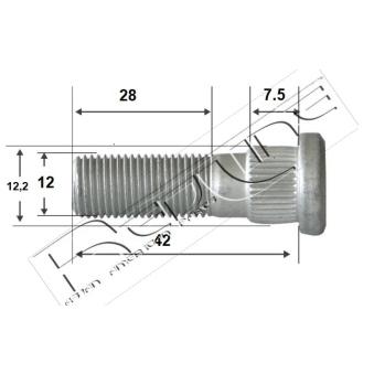 Boulon, jambe d'essieu RED-LINE OEM 90113SD4902