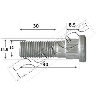 Boulon, jambe d'essieu RED-LINE OEM 5271229400