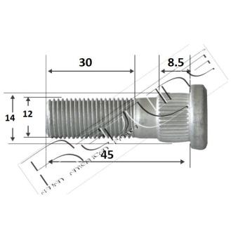 Boulon, jambe d'essieu RED-LINE OEM 517523A000