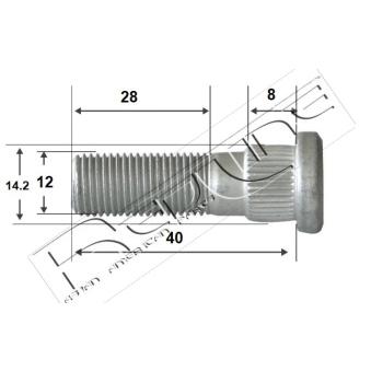 Boulon, jambe d'essieu RED-LINE OEM 4322270T00