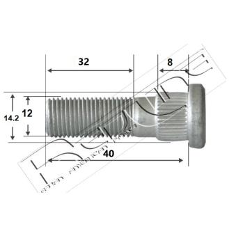 Boulon, jambe d'essieu RED-LINE OEM 9094202070