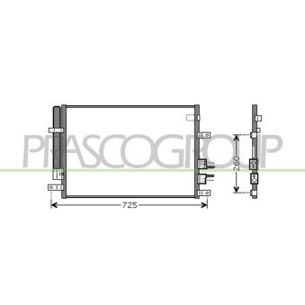 Condenseur, climatisation PRASCO OEM 60698005