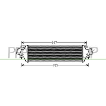 Intercooler, échangeur PRASCO AA344N001