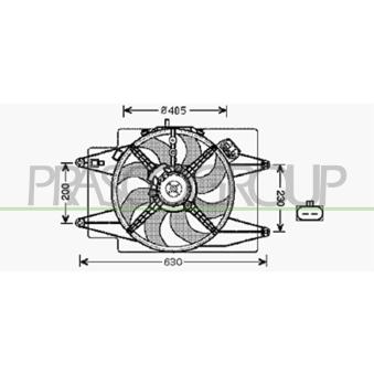 Ventilateur, refroidissement du moteur PRASCO OEM 60692703 Ventilateur, refroidissement du moteur PRASCO OEM 60692703