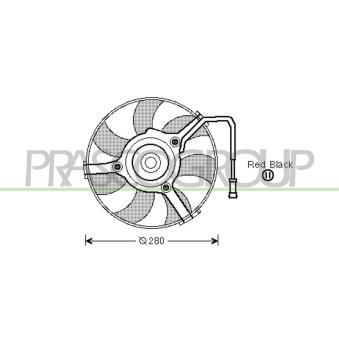 Ventilateur, refroidissement du moteur PRASCO OEM 8D0959455