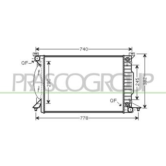 Radiateur, refroidissement du moteur PRASCO [AD020R009]