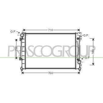 Radiateur, refroidissement du moteur PRASCO [AD032R006]