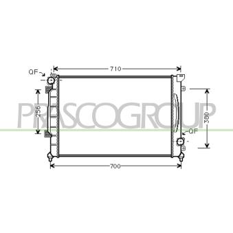 Radiateur, refroidissement du moteur PRASCO OEM 4B0121251