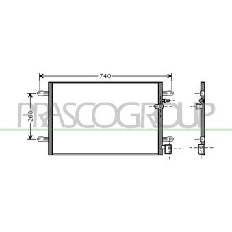 Condenseur, climatisation PRASCO OEM 4F0260403P