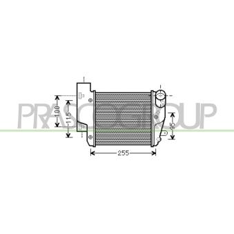 Intercooler, échangeur PRASCO OEM 4F0145806E