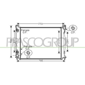 Radiateur, refroidissement du moteur PRASCO [AD034R003]