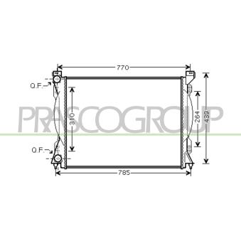 Radiateur, refroidissement du moteur PRASCO AD034R004
