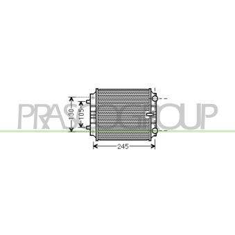 Radiateur, refroidissement du moteur PRASCO AD038R005