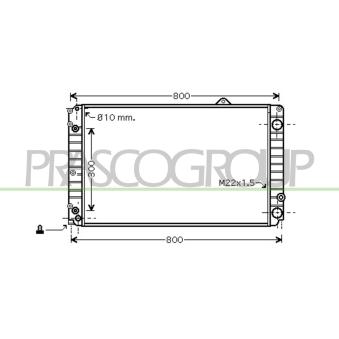 Radiateur, refroidissement du moteur PRASCO AD060R006