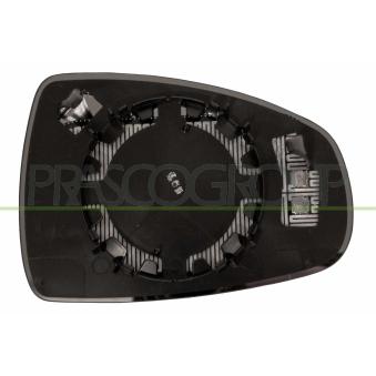Verre de rétroviseur, rétroviseur extérieur PRASCO [AD1207504]