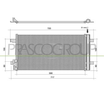 Condenseur, climatisation PRASCO OEM 2Q0816411A