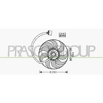 Ventilateur, refroidissement du moteur PRASCO OEM 6X0959455
