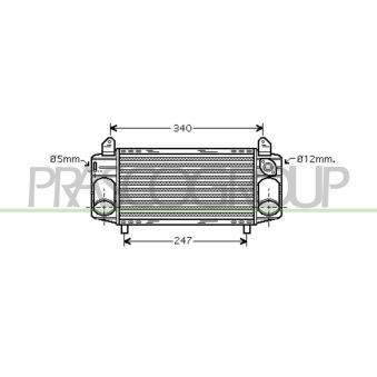 Intercooler, échangeur PRASCO OEM 8Z0145805B
