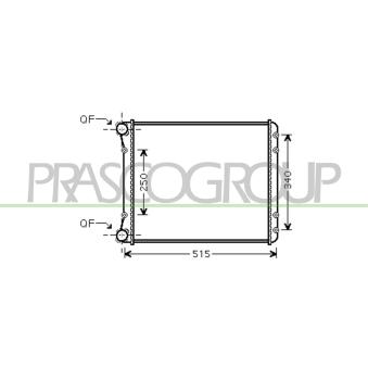 Radiateur, refroidissement du moteur PRASCO AD302R002