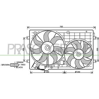 Ventilateur, refroidissement du moteur PRASCO OEM 1K0959455FR Ventilateur, refroidissement du moteur PRASCO OEM 1K0959455FR