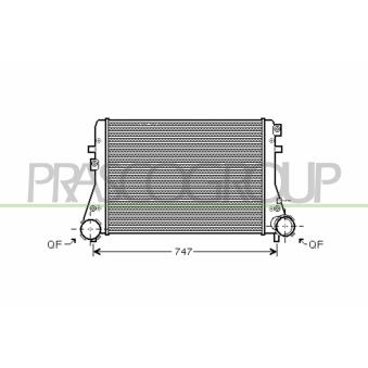 Intercooler, échangeur PRASCO OEM 3C0145805P