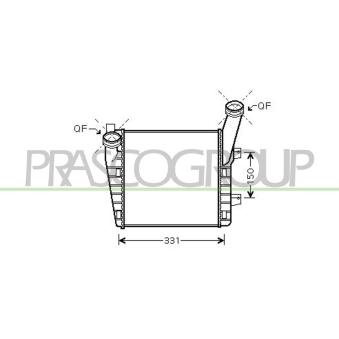 Intercooler, échangeur PRASCO OEM 7L6145804