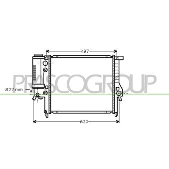 Radiateur, refroidissement du moteur PRASCO OEM 1723898